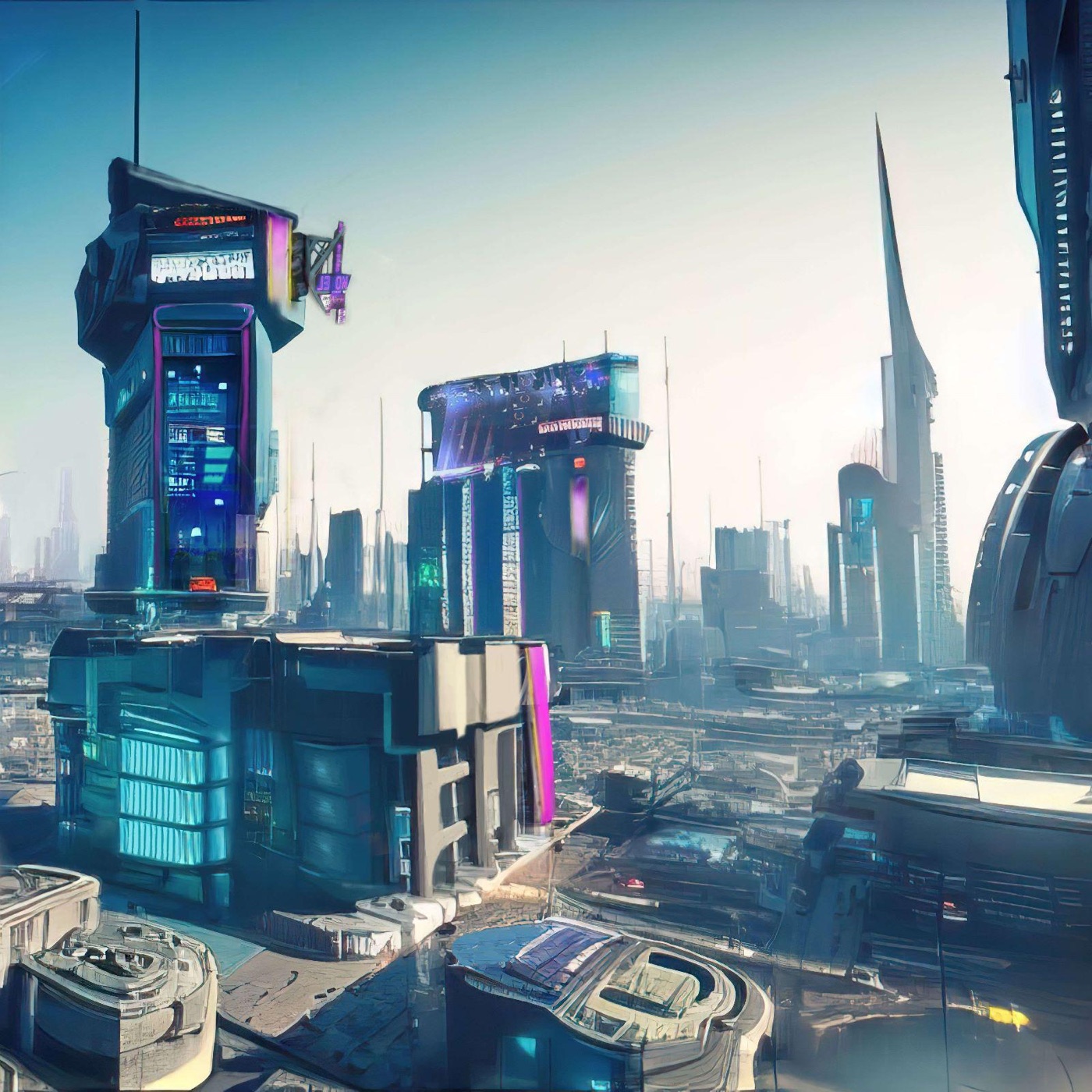 Metalogyx city district by day